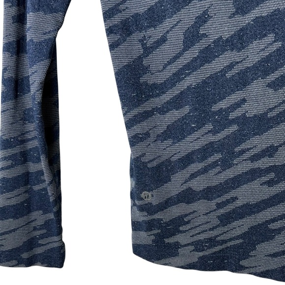 Lululemon Metal Vent Breathe Long Sleeve Blue Camo Size XL - Picture 8 of 10